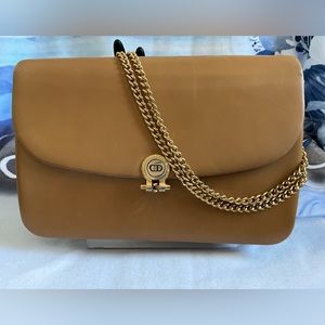 Christian Dior Vintage Leather Chain Bag